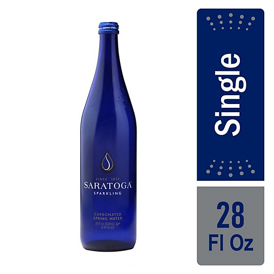 Saratoga No Flavor Sparkling Water Bottle - 28 Oz