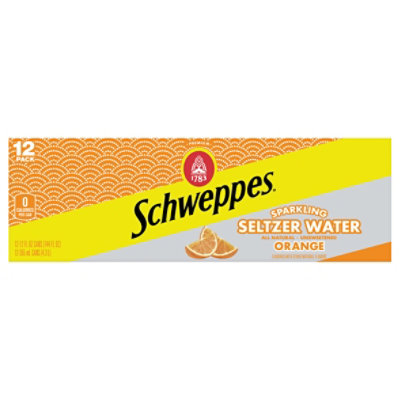 Schweppes Seltzer Water Orange - 12-12 FZ - Image 3