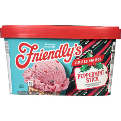 Friendly's Limited Edition Peppermint Stick Ice Cream - 1.5 Quart - Image 1