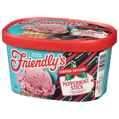 Friendly's Limited Edition Peppermint Stick Ice Cream - 1.5 Quart - Image 4