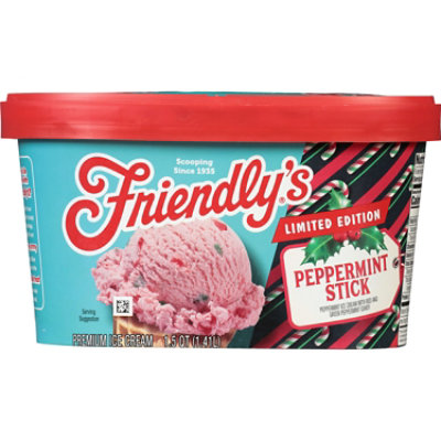 Friendly's Limited Edition Peppermint Stick Ice Cream - 1.5 Quart - Image 3