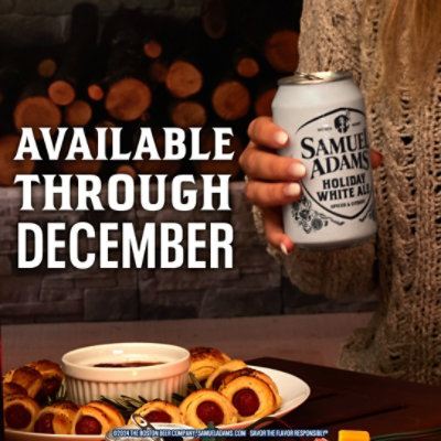 Samuel Adams Holiday White Ale Seasonal Beer Cans - 12-12 Fl. Oz. - Image 4