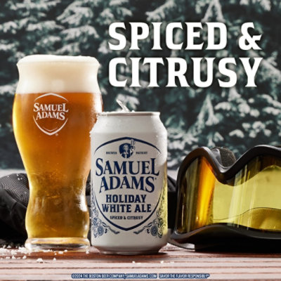 Samuel Adams Holiday White Ale Seasonal Beer Cans - 12-12 Fl. Oz. - Image 2