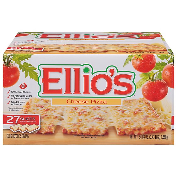 Ellios 27 Count Cheese Pizza - 54 OZ