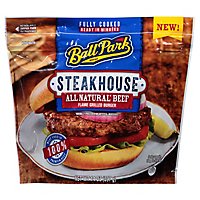 Ball Park Steakhouse All Natural Beef Flame Grilled Burger 4 Ct - 14 OZ - Image 2