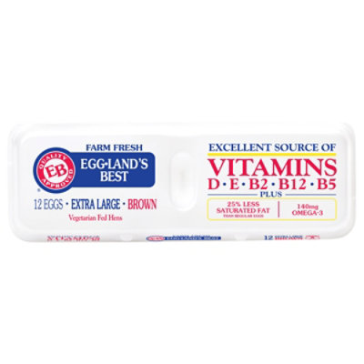 Egglands Best Extra Large Brown Eggs  - 12 Count - Image 1