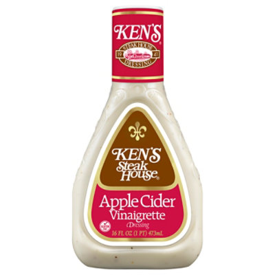 Kens Steak House Apple Cider Vinaigrette Salad Dressing Light 16 Oz - 16 FZ - Image 1