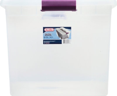 Ster Clear Storage Box Plum - EA - Image 2