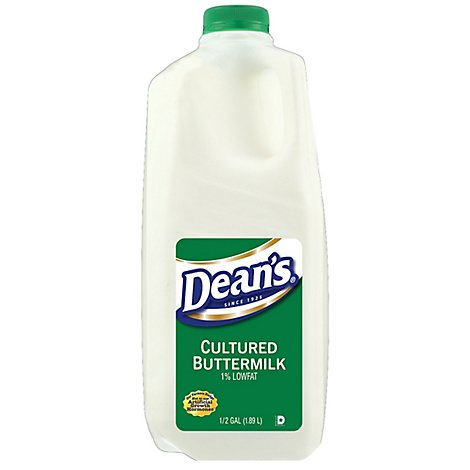 Deans 1.2% Lowfat Buttermilk Half Gallon - 64 Fl. Oz. 
