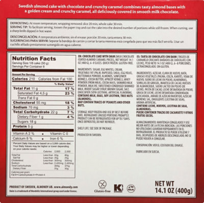 Daim Chocolate Swedish Gluten Free Almond Cake - 14.1 OZ - Image 6