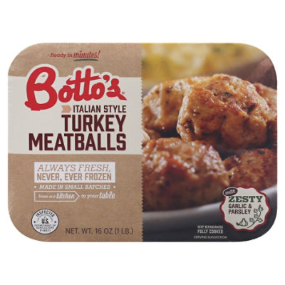 Bottos Italian Turkey Meatballs - 16 OZ - Image 3