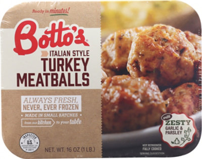 Bottos Italian Turkey Meatballs - 16 OZ - Image 2