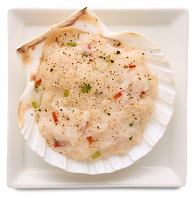 Kitchens Seafood Scallops Stuffed Gourmet Frozen 4 Oz - Each - Image 1