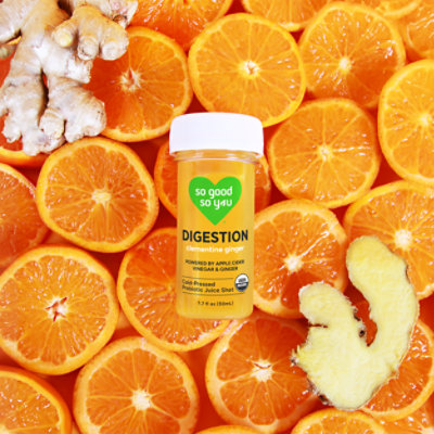 So Good So You Organic Digestion Clementine Ginger Probiotic Juice Shot - 1.7 Fl. Oz. - Image 4