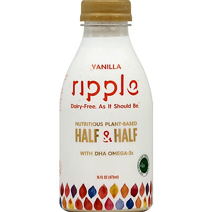 Ripple Foods Vanilla Half And Half - 16 FZ - Image 2