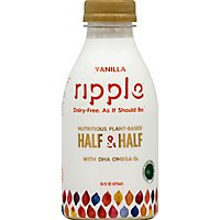 Ripple Foods Vanilla Half And Half - 16 FZ - Image 2