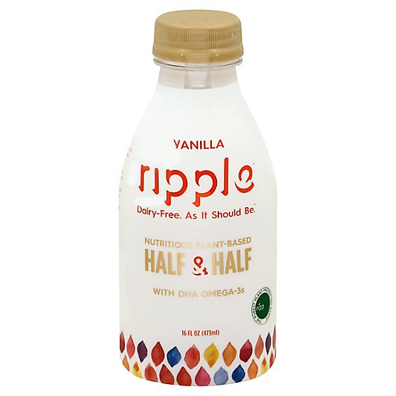 Ripple Foods Vanilla Half And Half - 16 FZ