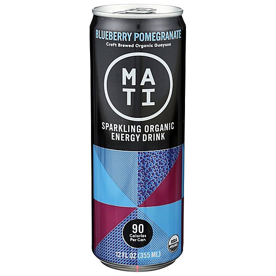 MATI Energy Drink Blue Pomegranate - 12 Fl. Oz.