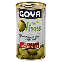 Goya Olives Stuffed W/anchovy - 5.25 OZ - Image 1