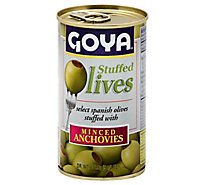 Goya Olives Stuffed W/anchovy - 5.25 OZ