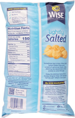 Wise Lightly Salted Potato Chip - 7.5 OZ - Image 6