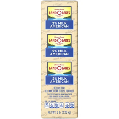 Land O Lakes 2% Milk White American Cheese - Image 1