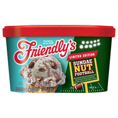 Friendly's Limited Edition Sundae Nut Football Frozen Dairy Dessert - 1.5 Quart - Image 3