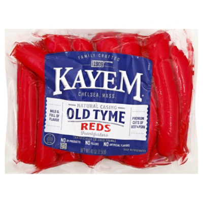 Kayem Franks Natural Casing Red 2.5 Lb - 40 OZ - Image 3