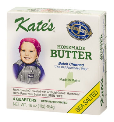 Kates Sea Salted Butter 4 Quarters 16 Oz - 16 OZ - Image 4