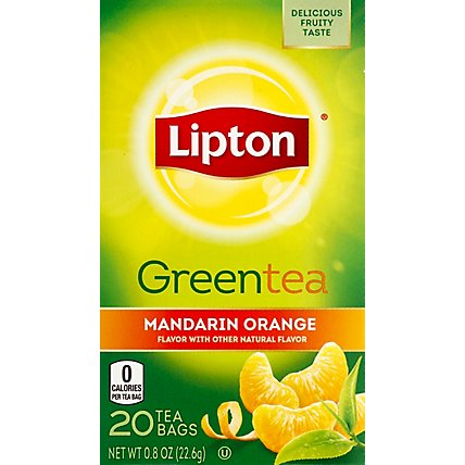 Lipton Green Tea Mandarin Orange - 20 CT - Image 2