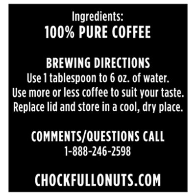 Chock full o Nuts Ground French Roast Coffee Caffeine Foil Bag - 26 OZ - Image 4