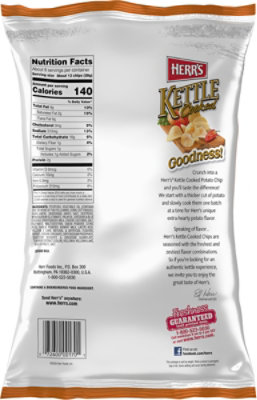 Herrs Cheddar Horseradish Kettle Chips - 7.5 OZ - Image 6