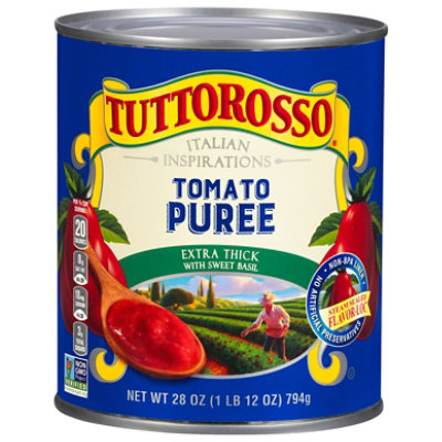 Tuttorosso Tomato Puree Extra Thick With Sweet Basil - 28 Oz - Image 3