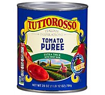 Tuttorosso Tomato Puree Extra Thick With Sweet Basil - 28 Oz
