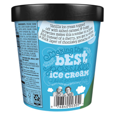 Ben & Jerry's Salted Caramel Brownie Topped Ice Cream - 15.2 Oz - Image 6