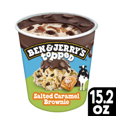 Ben & Jerry's Salted Caramel Brownie Topped Ice Cream - 15.2 Oz - Image 2