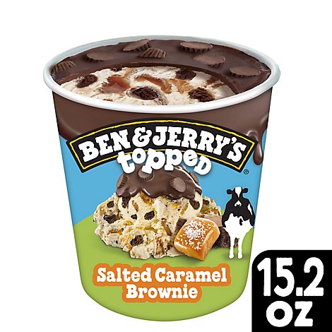 Ben & Jerry's Salted Caramel Brownie Topped Ice Cream - 15.2 Oz