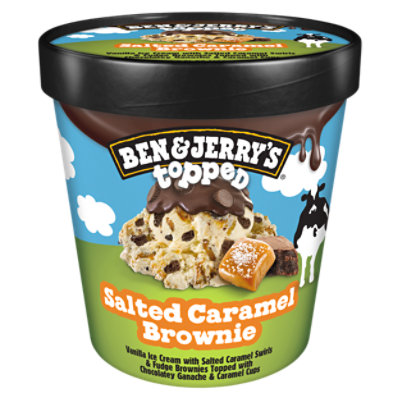 Ben & Jerry's Salted Caramel Brownie Topped Ice Cream - 15.2 Oz