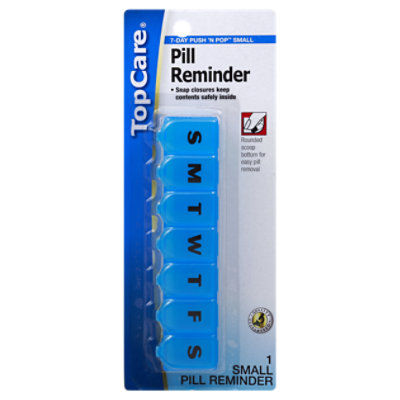 Top Care Pill Planner Push Button 7 Day AM/PM Small - Each - Image 1