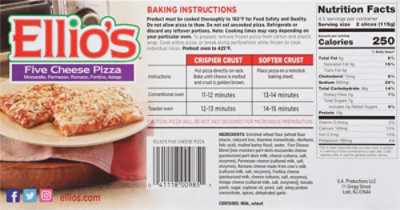 Ellios Pizza Cheese 5 Tc - 18.3 OZ - Image 6