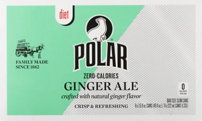 Polar Diet Gingerale Cans - 6-7.5 FZ - Image 2