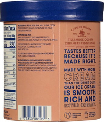 Tillamook Chocolate Ice Cream - 48 Oz - Image 8