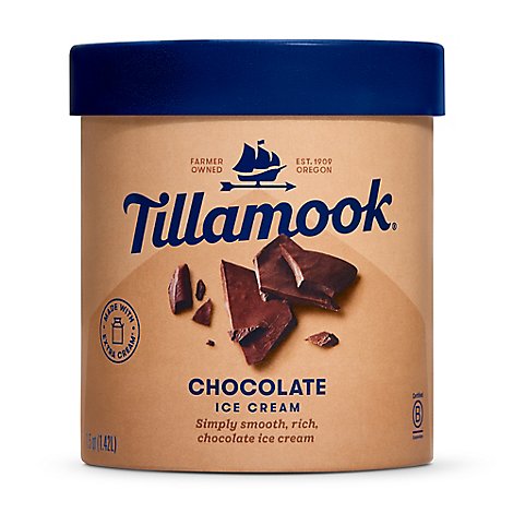 Tillamook Original Premium Chocolate Ice Cream - 1.5 QT
