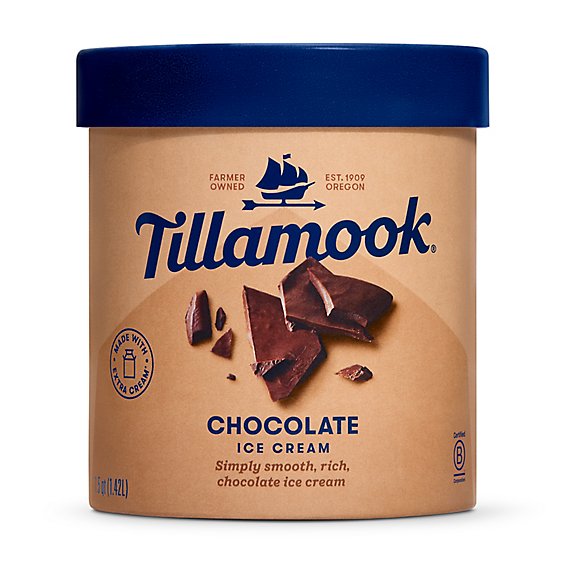 Tillamook Chocolate Ice Cream - 48 Oz