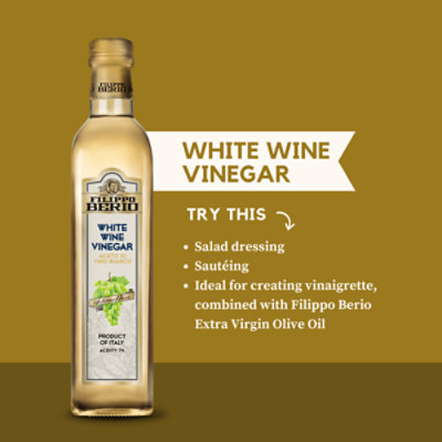 Filippo Berio Whte Wine Vinegar - 16.9 FZ - Image 3