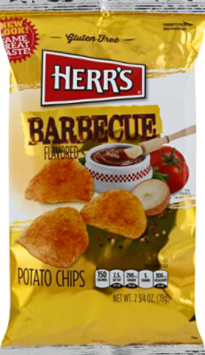 Herrs Barbecue Potato Chips - 2.75 OZ - Image 2