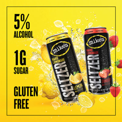 Mikes Hard Strawberry Lemonade Can - 25.4 FZ - Image 3