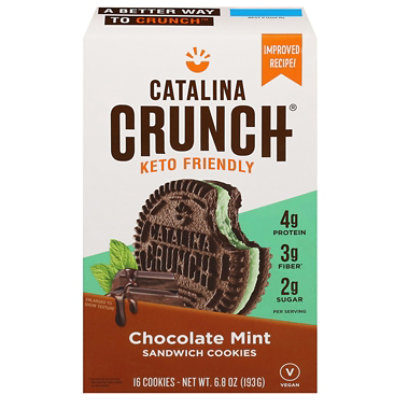 Catalina Crunch Chocolate Mint Keto Sandwich Cookies - 6.8 Oz - Image 2
