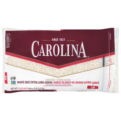 Carolina White Rice Extra Long Grain In Bag - 5 Lb - Image 1