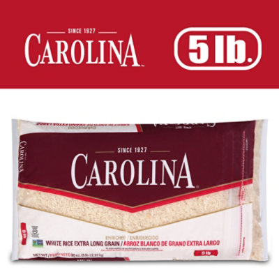 Carolina White Rice Extra Long Grain In Bag - 5 Lb - Image 2